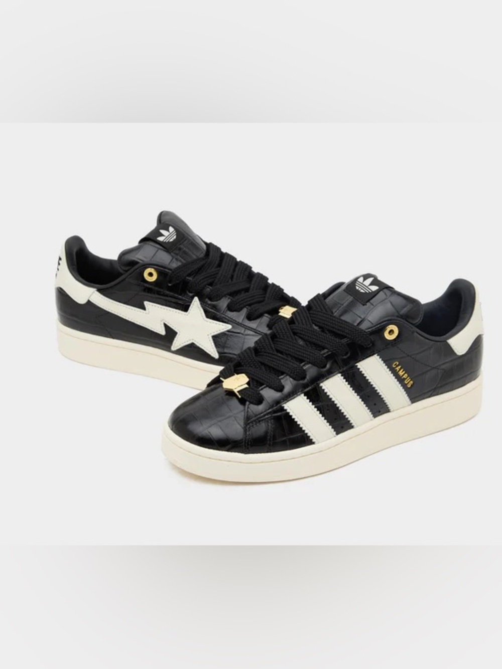 Adidas x Bape ‘00 Campus Black Croc